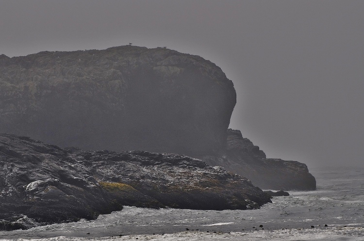 rock formation in water